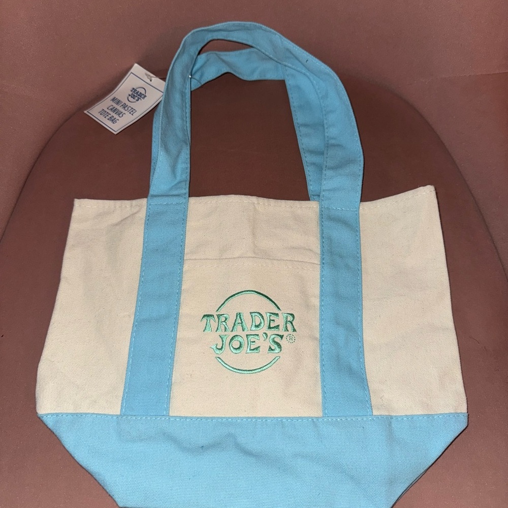*NWT* Blue Trader Joe’s Mini Tote